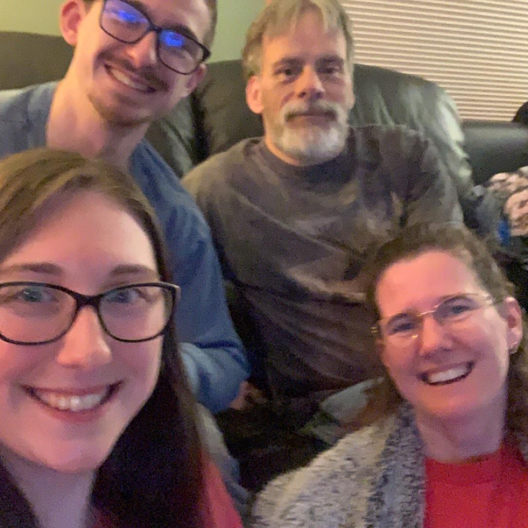 Ashley’s family a few years ago at her childhood home!