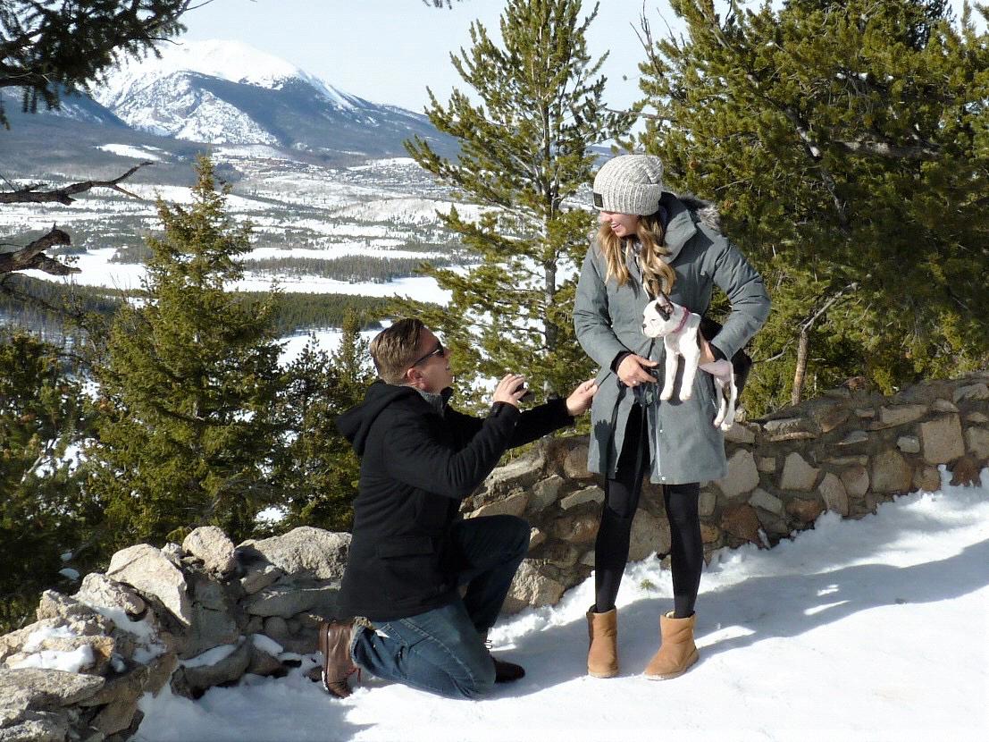 Sapphire Point in Breckinridge Co. We first came here when Erin was well enough to venture out. Clayton proposed to Erin here in beautiful Breckenridge, CO. Photo credit Shelley Zelin