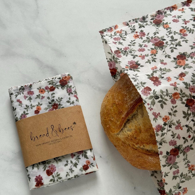 Reusable Beeswax Bread Bag- Extra Large-XL- 13 X 19 inches Sourdough & Artisan bread- Gift under 25-NO pine resin-Original Collection