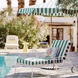 The Waterhouse Sun Lounger in Tuuli Stripe | Antique White Frame