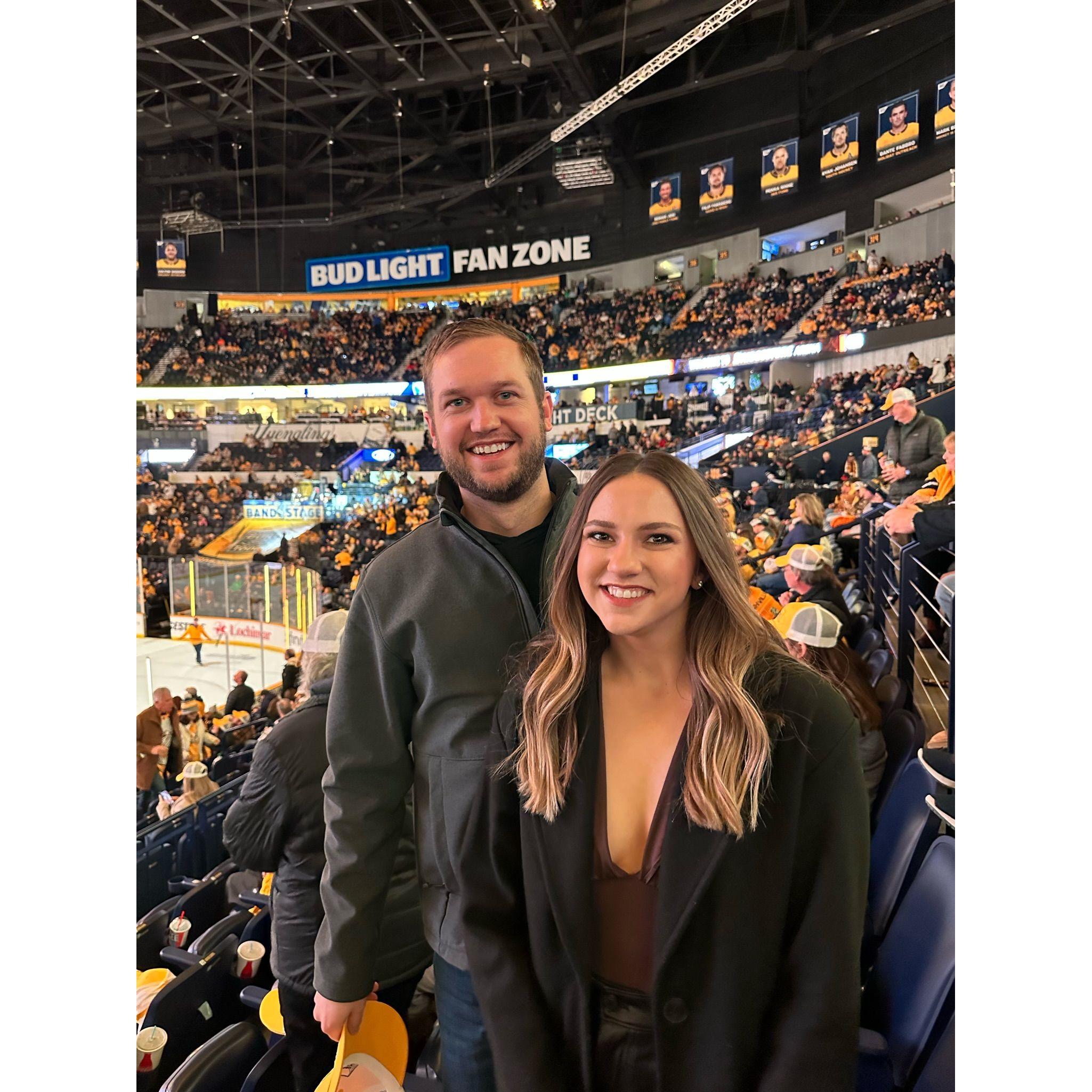 Trip to Nashville - our first professional hockey match