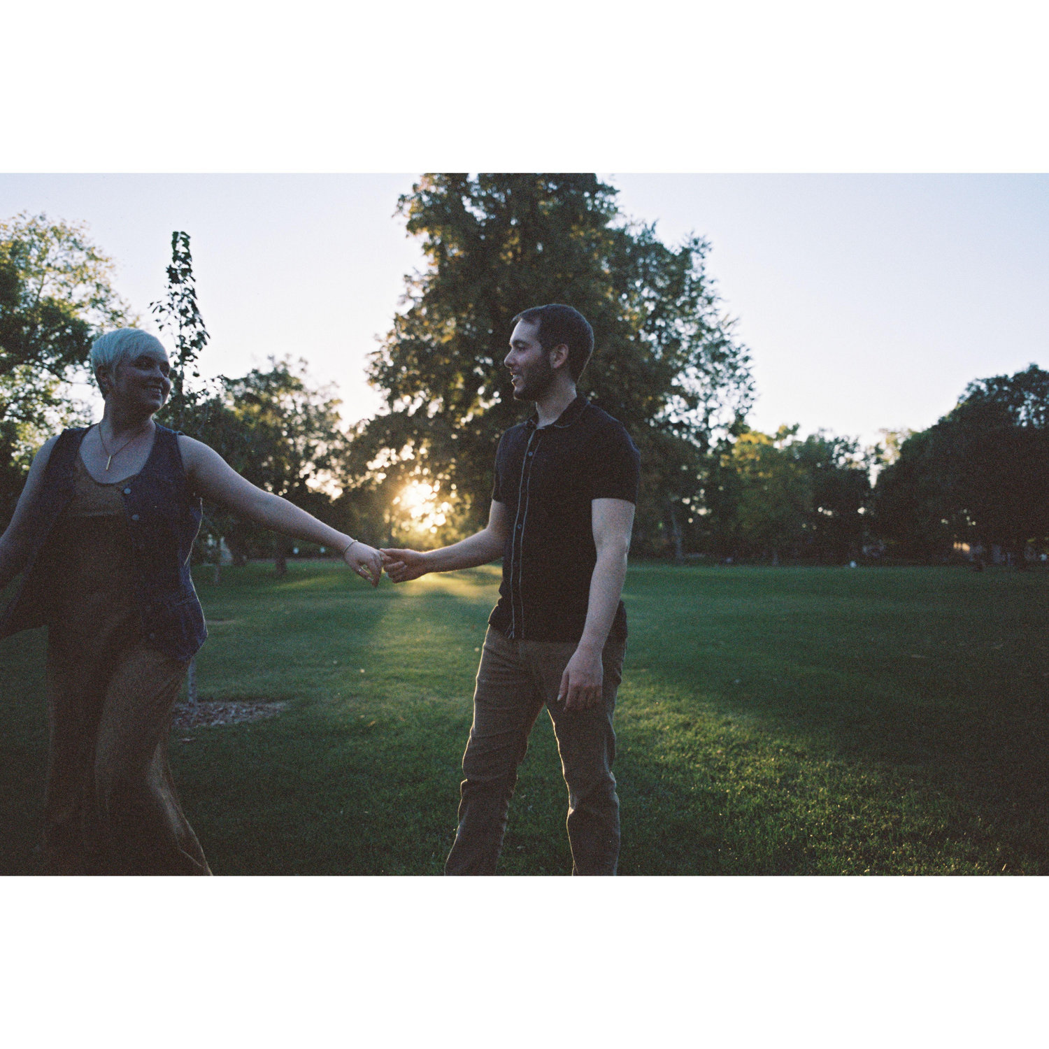Ben being a trooper through engagement photos