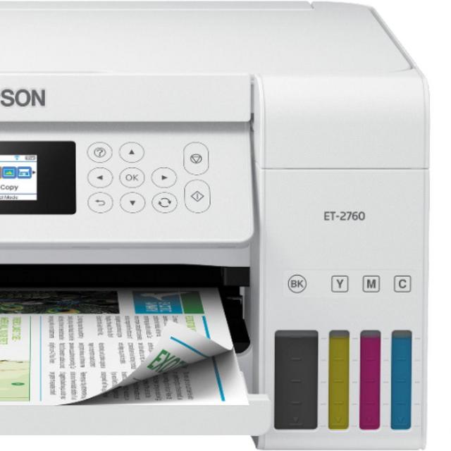 Epson - EcoTank ET-2760 Wireless All-In-One Inkjet Printer - White