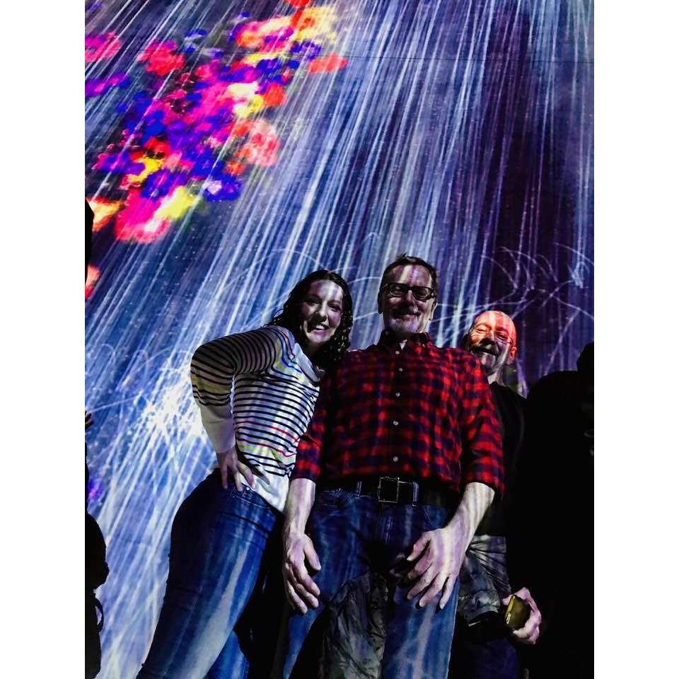 Back of album. teamLab Borderless, Tokyo, Japan.