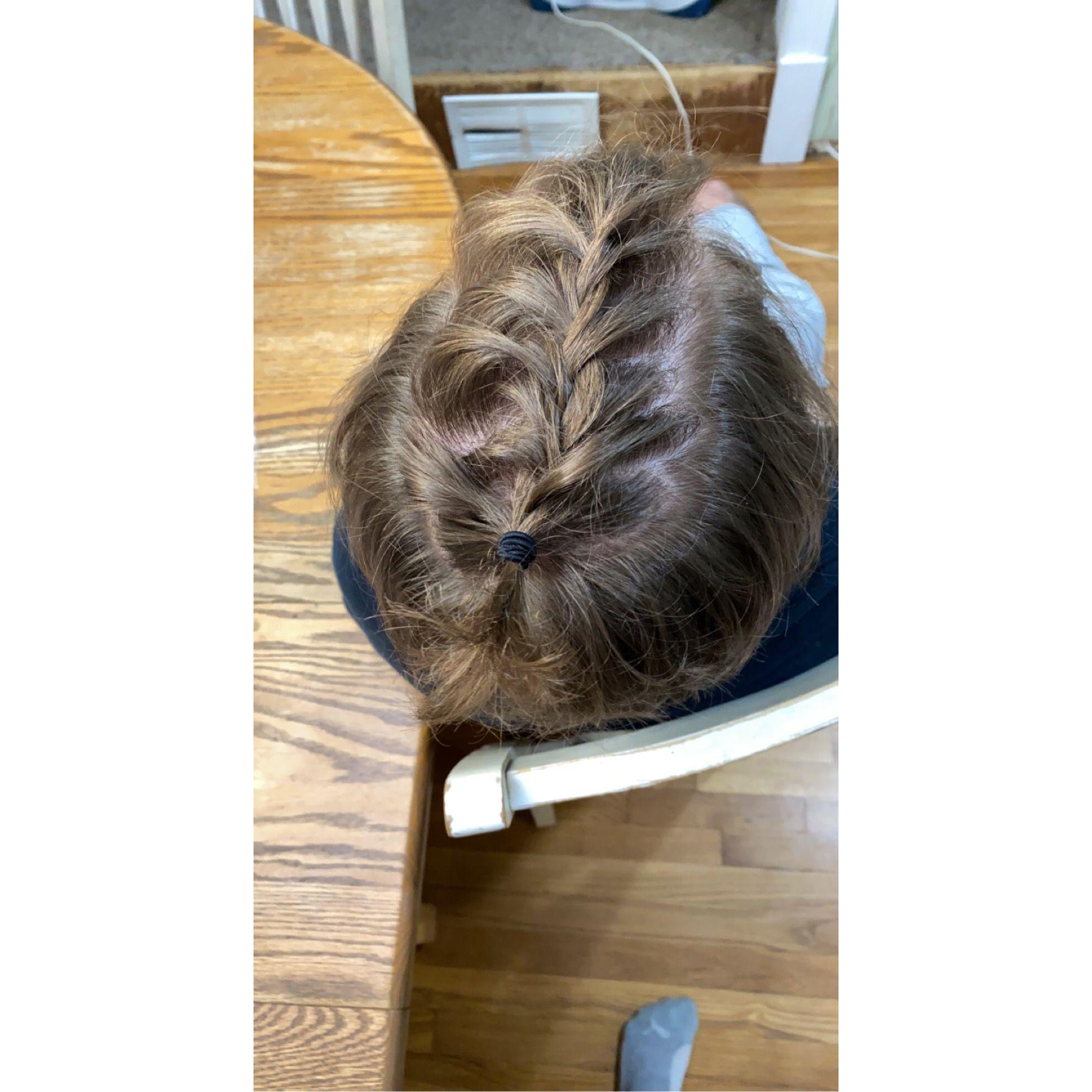 Brian's first French Braid