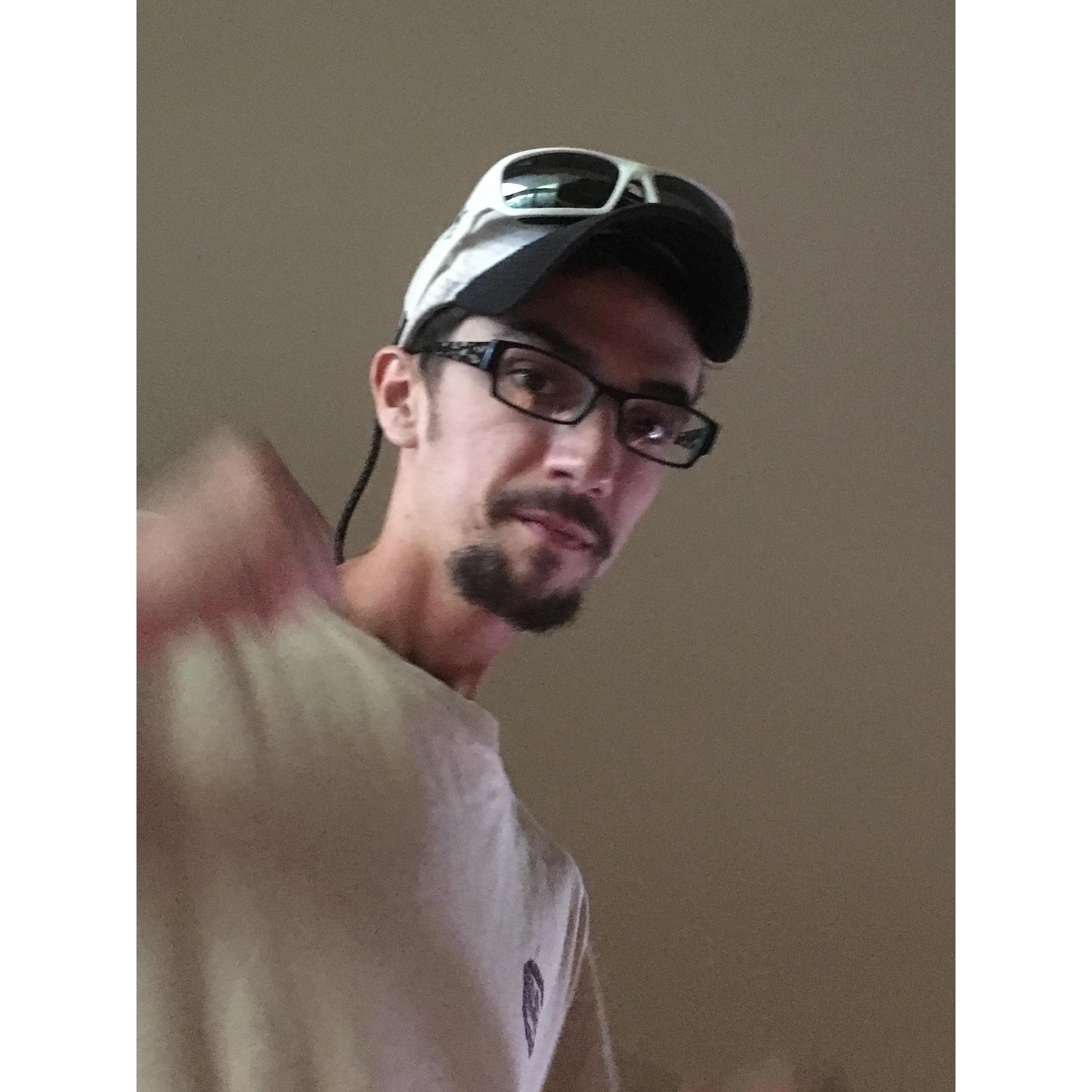 Trying out a new look with my glasses.