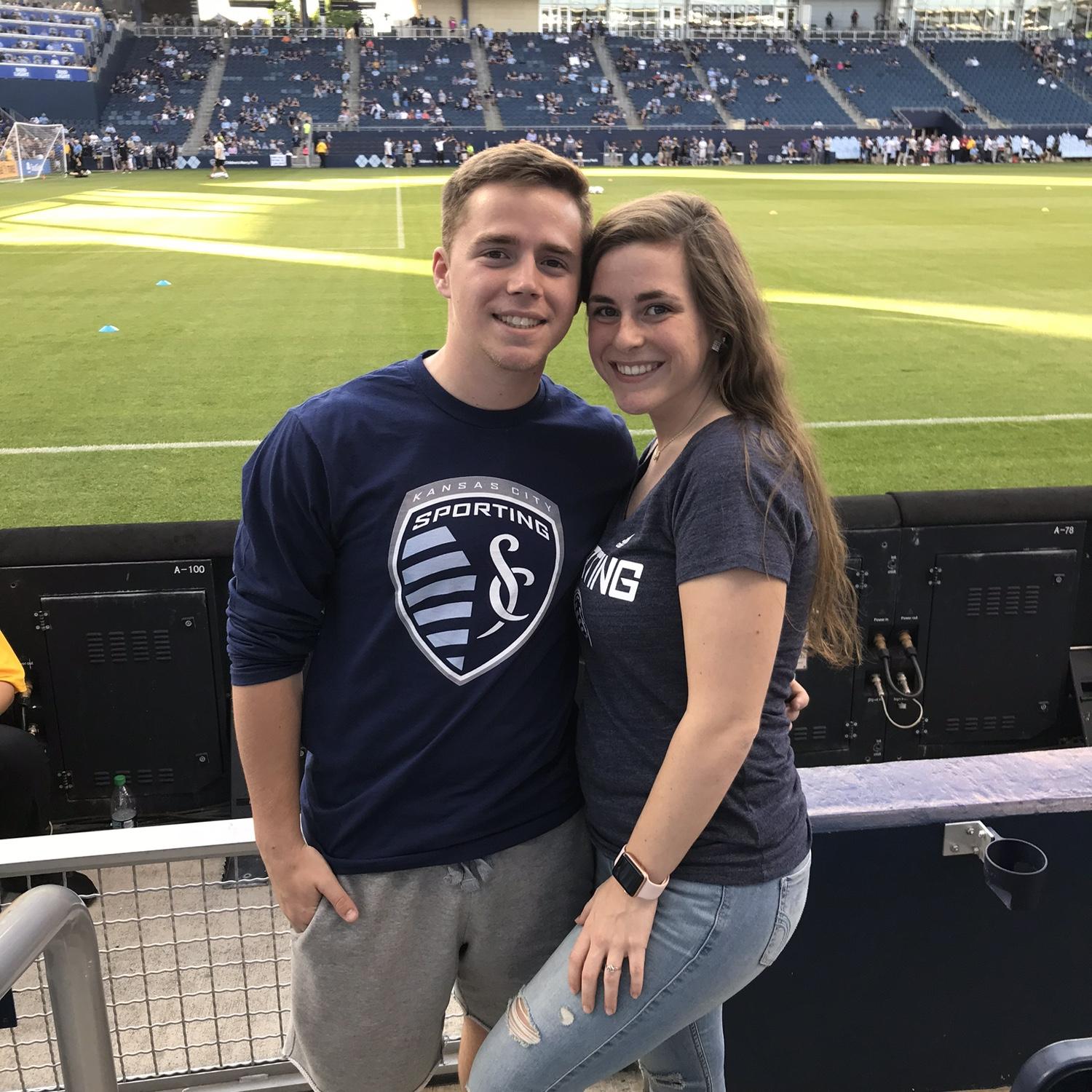 First SKC soccer game!!
