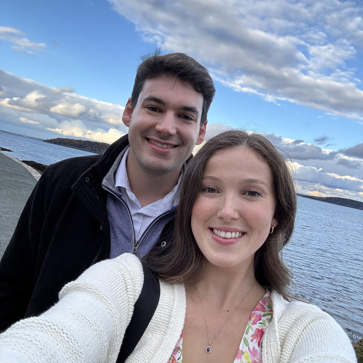 The picture we took right before Connor proposed!! October 26th, 2025!