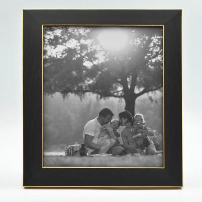 8"X10" Single Photo Frame Black/Brass - Threshold™