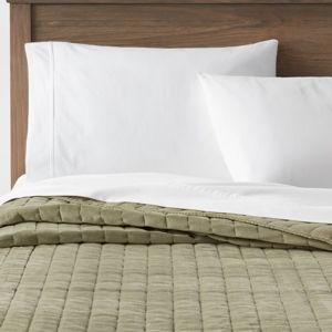 Green Channel Stitch Velvet Quilt - Threshold™