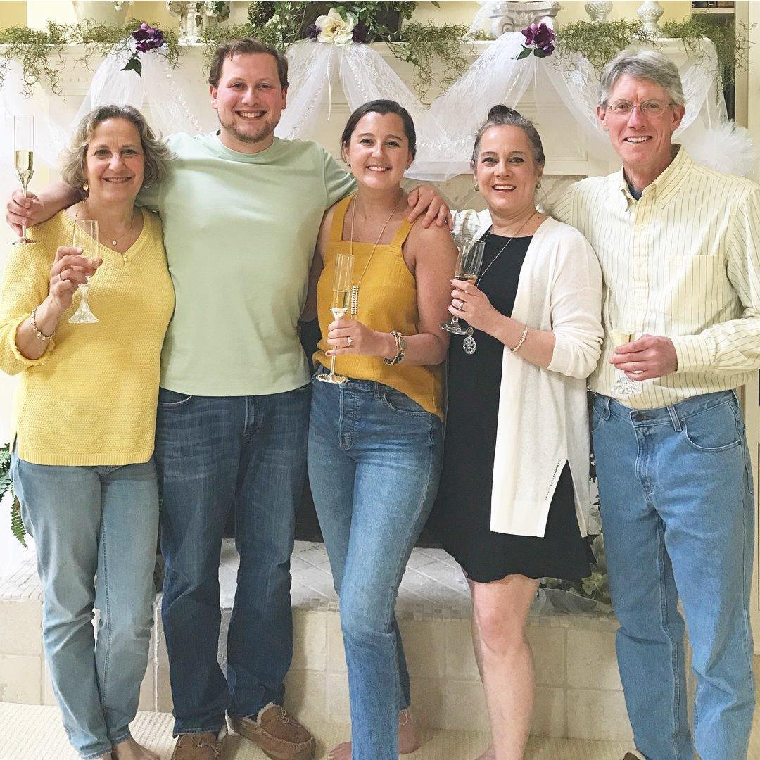More celebrating! (with Mother of the Bride, and Mother and Father of the Groom!)