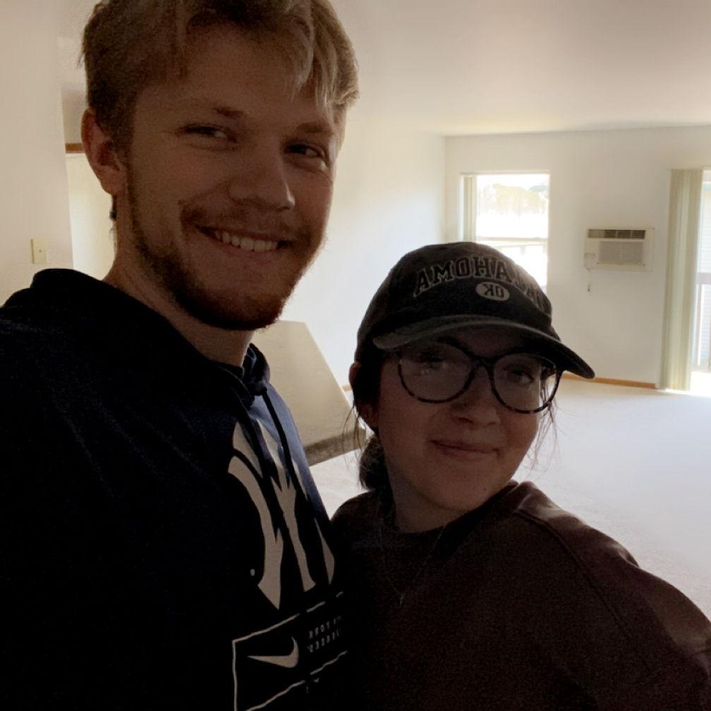 When we moved out of our first apartment together!