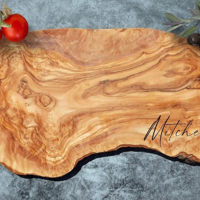 Olive Wood Cutting Board - 19", no personalization