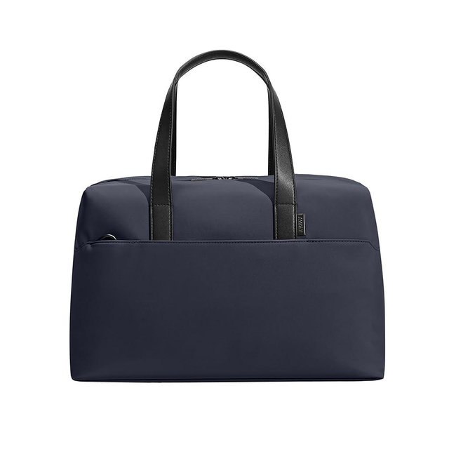 Away Everywhere Duffle Bag, Water Repellent Travel Bag, Padded Laptop Sleeve, Gym & Weekender Bag, Large Duffle for Travel, Navy Blue