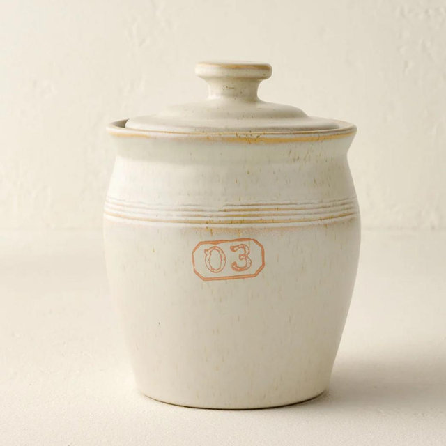 French Grey Canister - Small