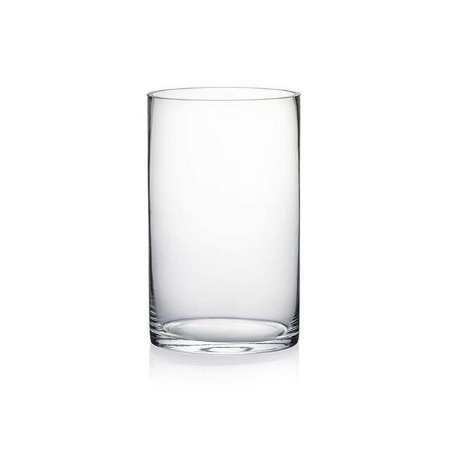 WGV Cylinder Vase, Width 6", Height 10", Clear Glass Container Terrarium Candle Holder for Wedding Centerpiece, Party Event, Home Office Decor, 1 Piece