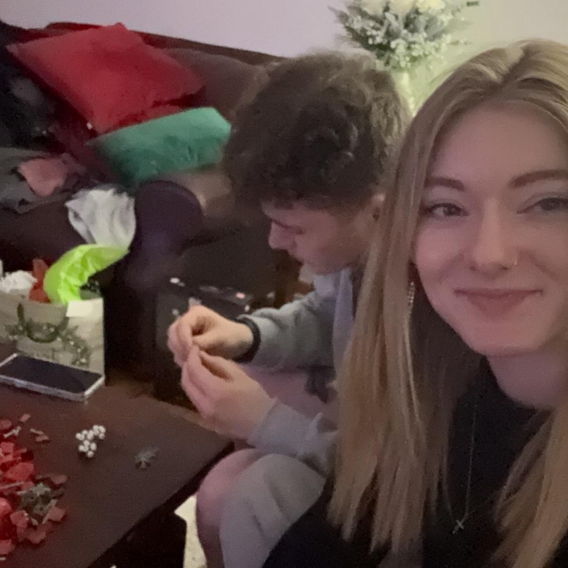 Building legos!
