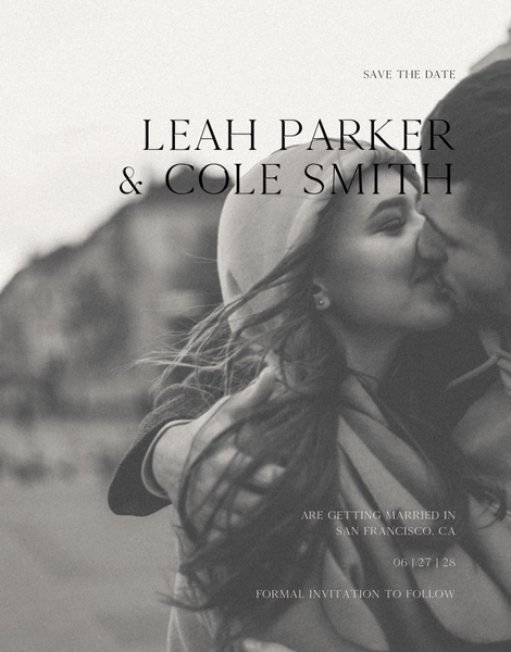 Lummin Photo | Black | Zola Save The Dates