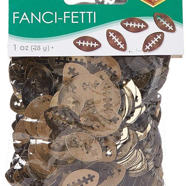 Fanci-Fetti Footballs (brown) Party Accessory (1 count) (1 Oz/Pkg)