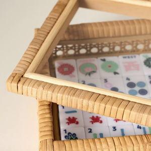 The Mahjong House Rattan Tile Box