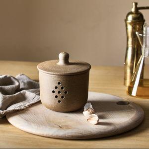 Handmade Ceramic Garlic Keeper by Sawyer Ceramics, Stoneware