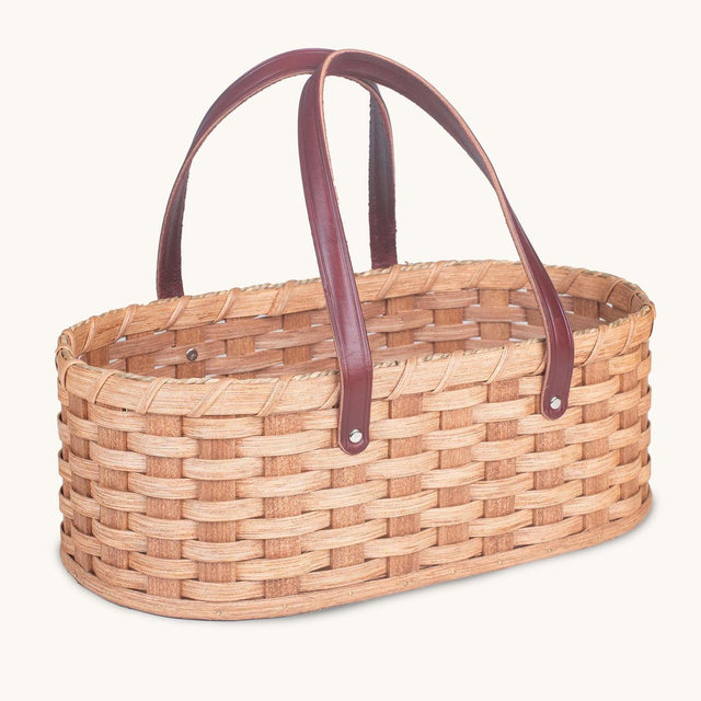 Garden Harvest Caddy | Amish Wicker Farmer’s Produce Basket