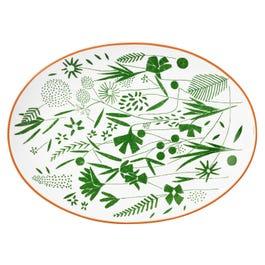 Hermès A Walk in the Garden Oval Platter