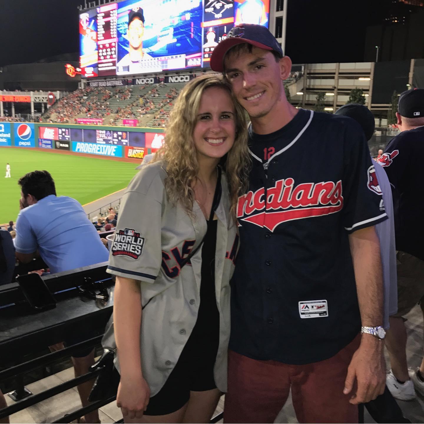 We love to cheer on the Tribe (Guardians)!