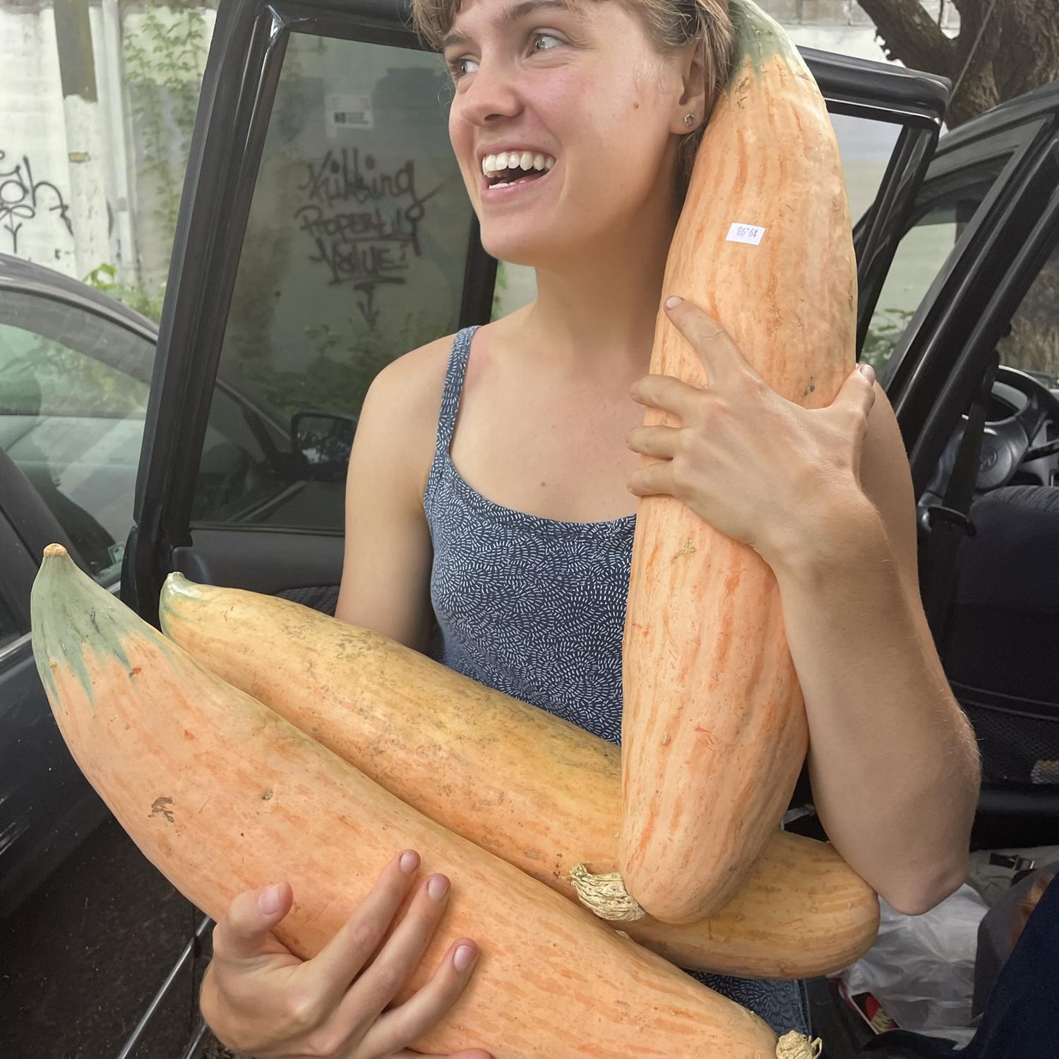 Candy roaster squash! Score!