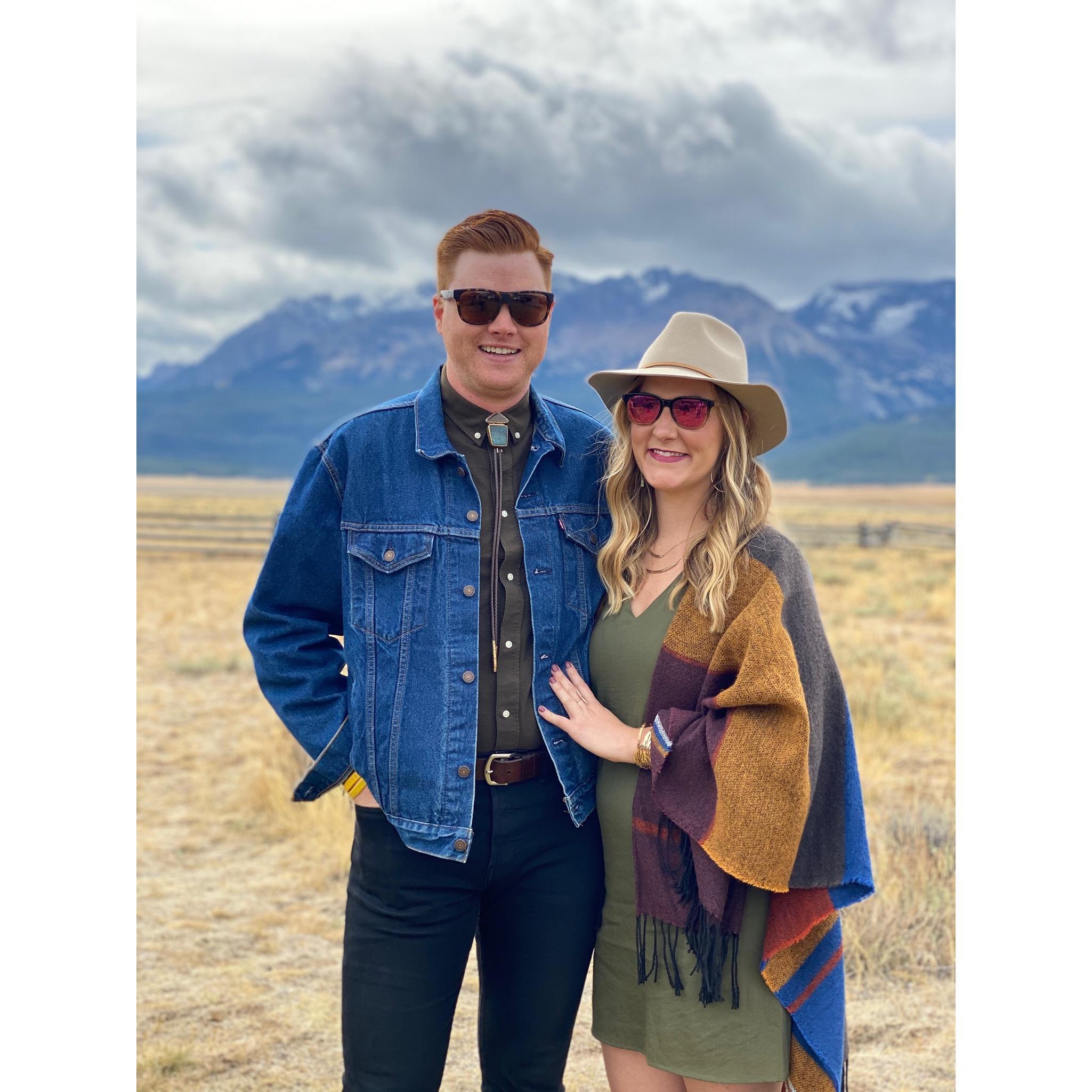 We've had some of our favorite times on outdoor adventures together, but we also enjoy getting cleaned up and going out