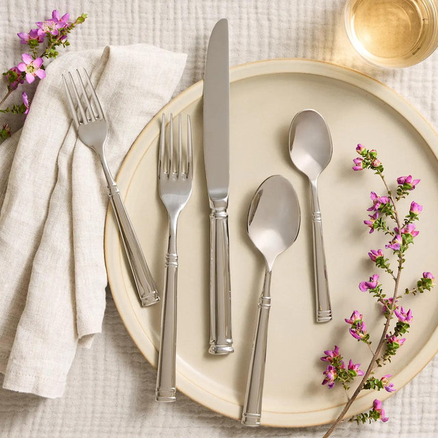Bistro 20 Piece Flatware Set - Stainless Steel