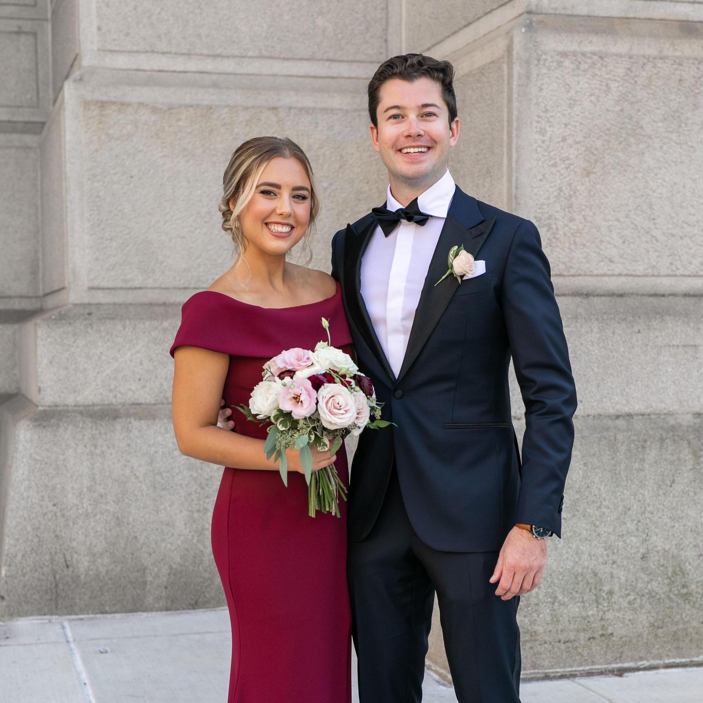 We both had the honor & privilege to be in Sarah & Andrew Spina's wedding party!
