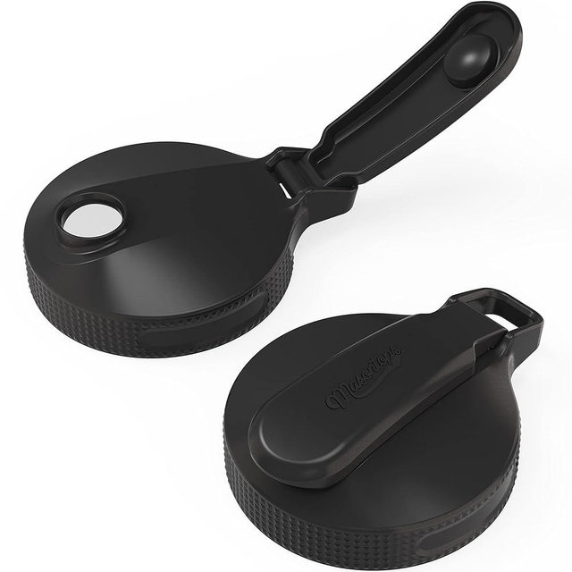 Masontops Multi Top - 2PK - Wide Mouth Mason Jar Lids with Pour Spout and Flip Cap – Sip, Pour, Store & More - Jar Not Included