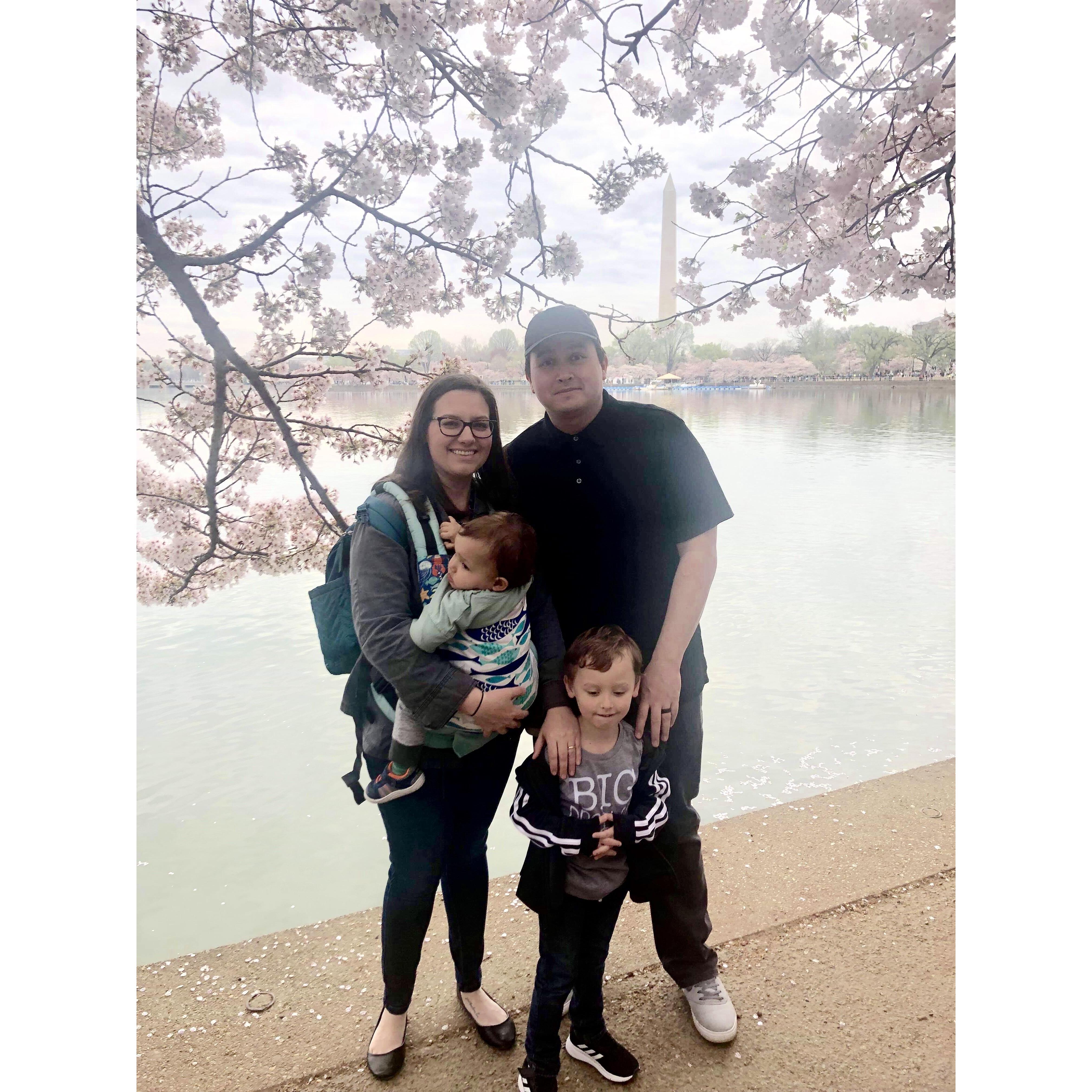Emilee, and Alan Phann with Colin and Miles