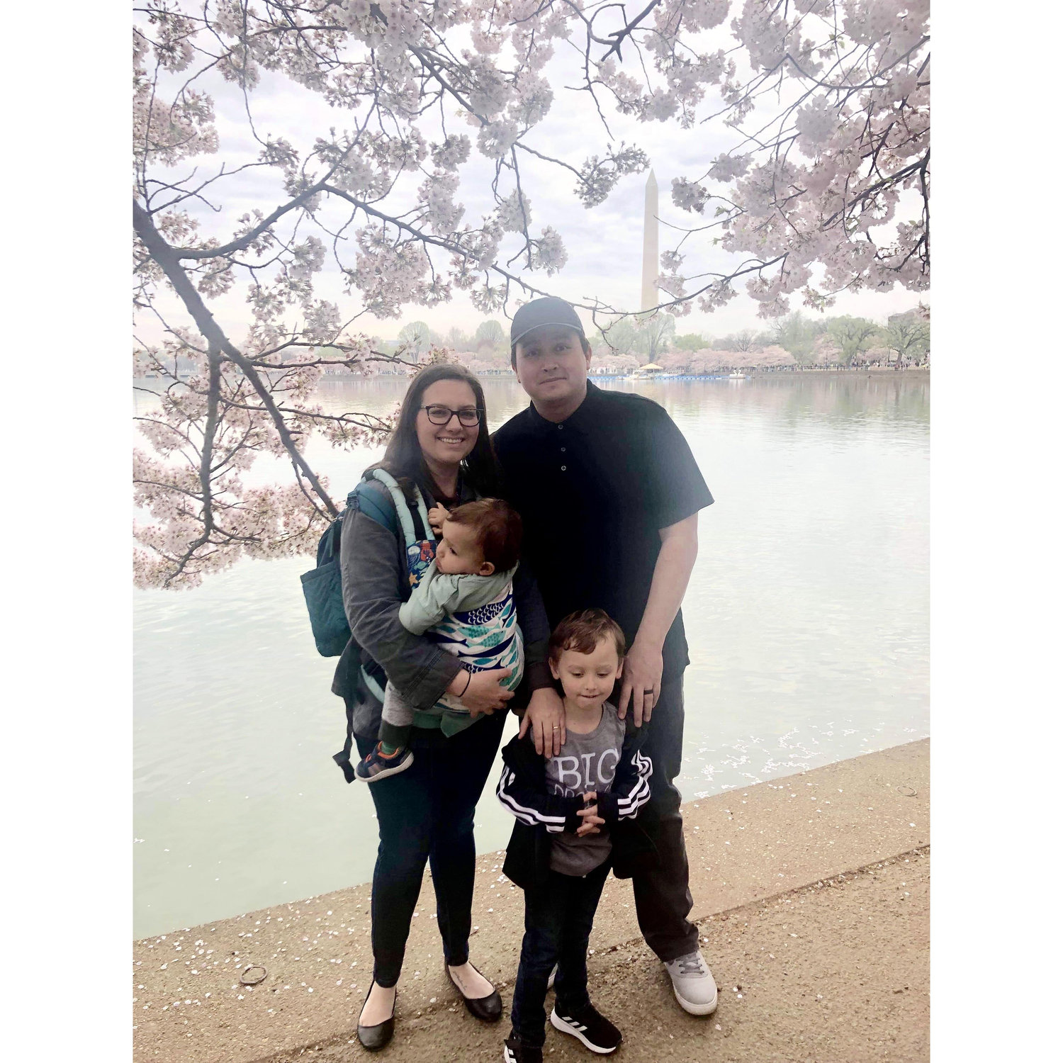 Emilee, and Alan Phann with Colin and Miles