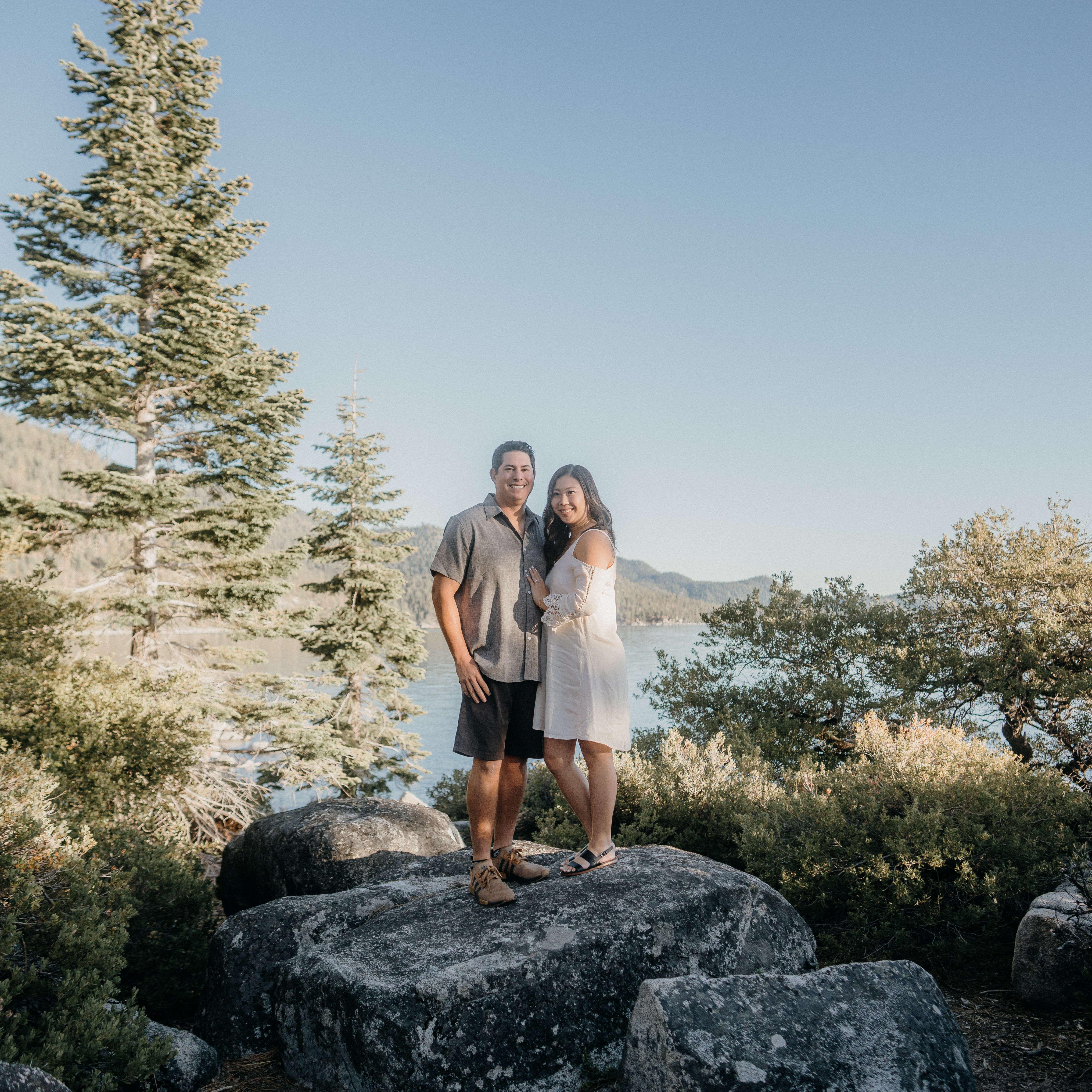 Engagement Photos - Sand Harbor Beach, Lake Tahoe