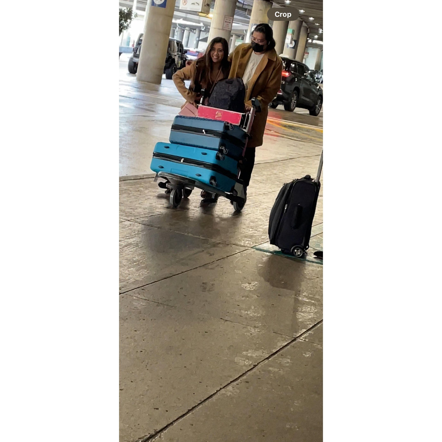 First meet at the airport.