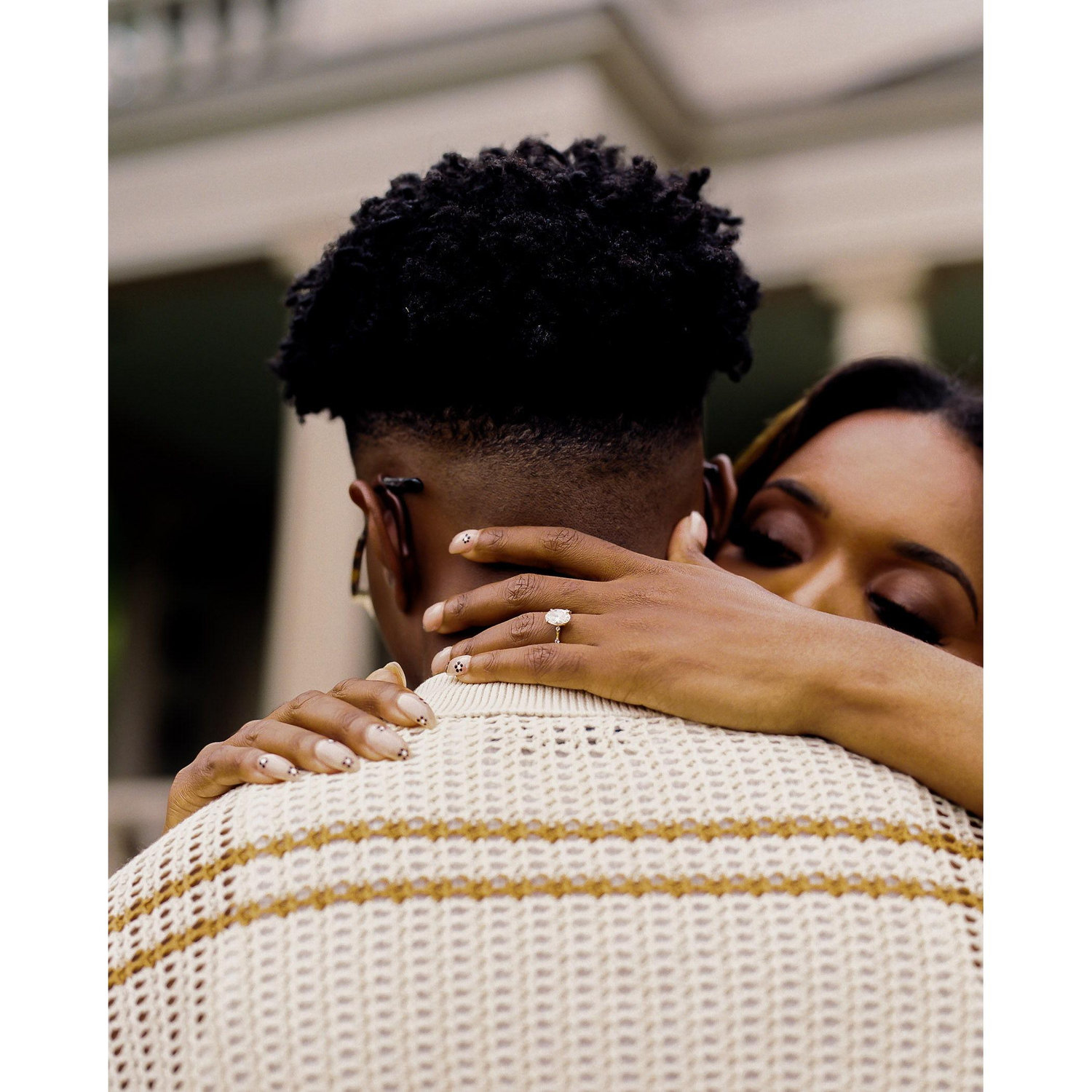 "Sam did his big one on this fade" Nesha whispered