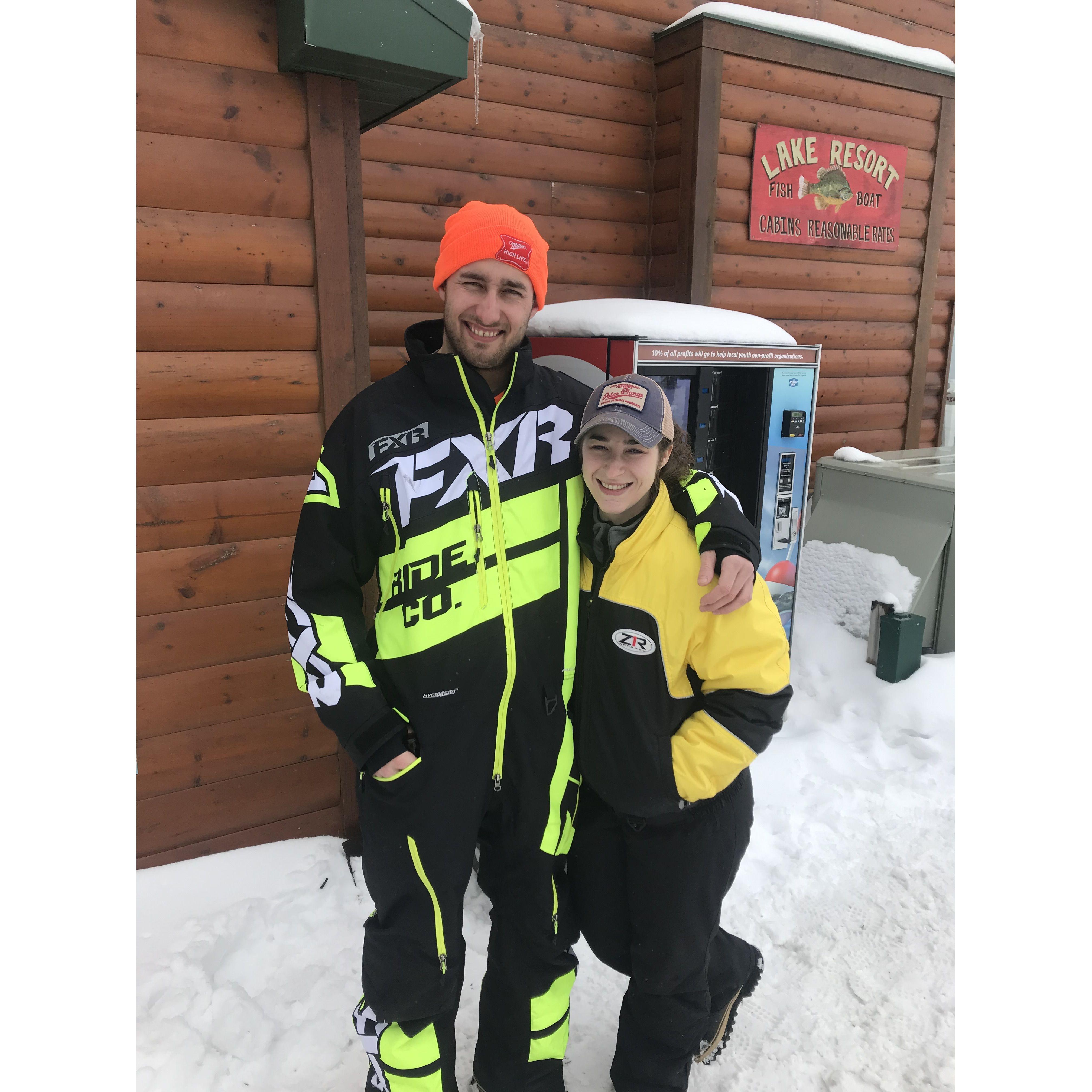 One of our first trips up north together (Jan 2019)