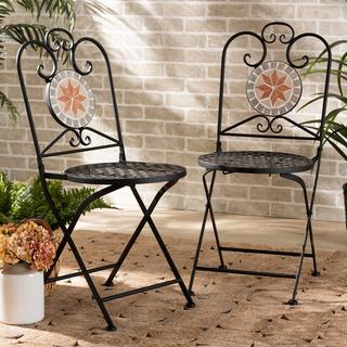 Santina 2-Piece Outdoor Dining Chair Set