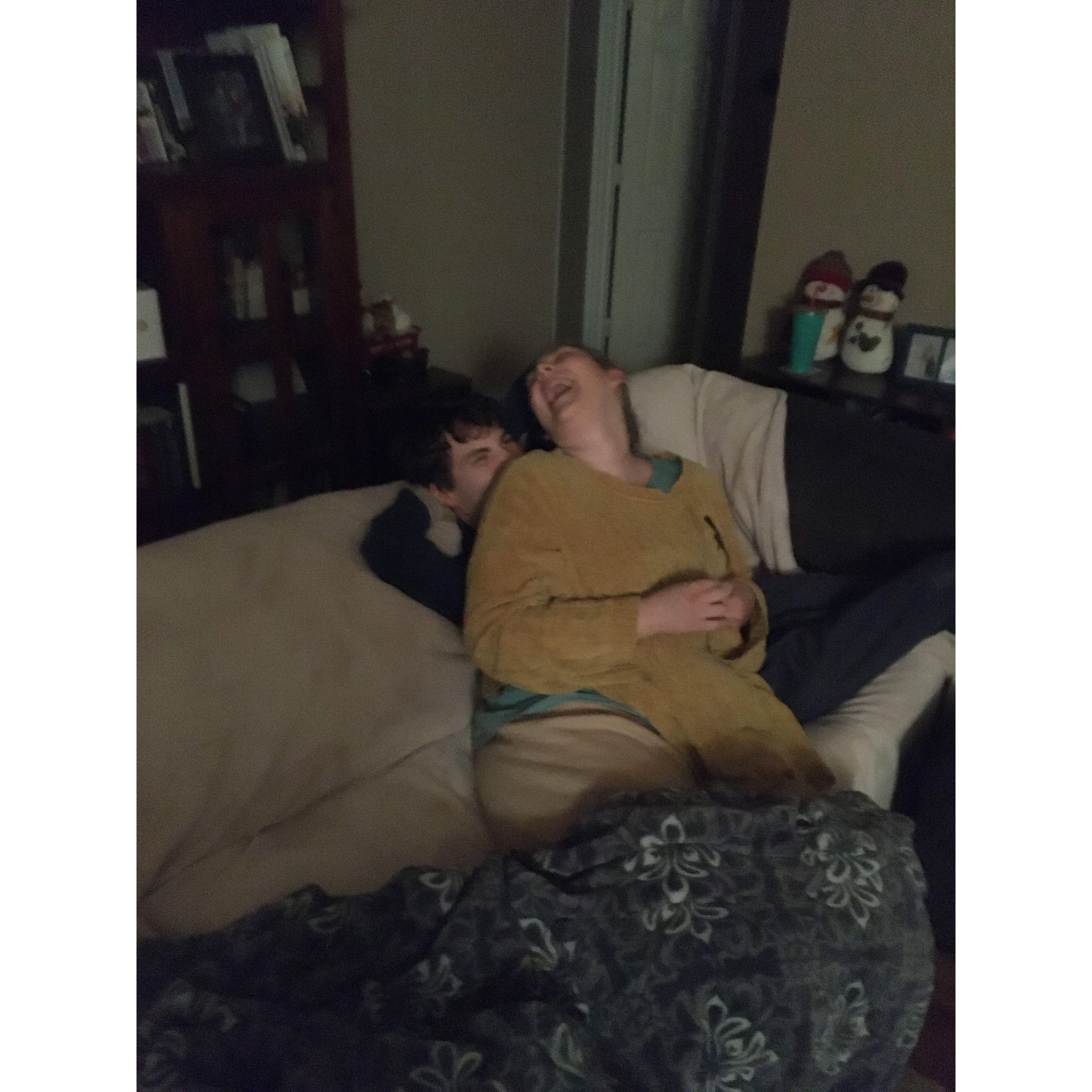 We continue to goof around, and Christopher continues to take pictures of us.