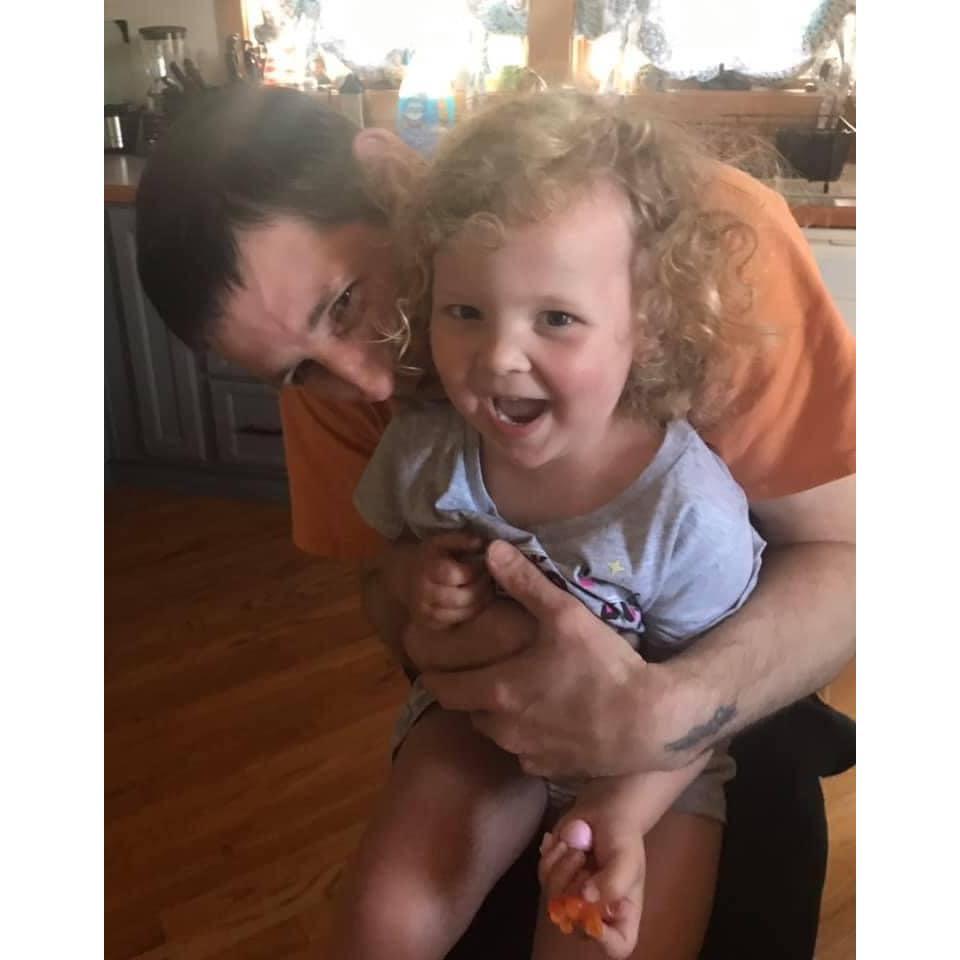 Monroe loving tickles.