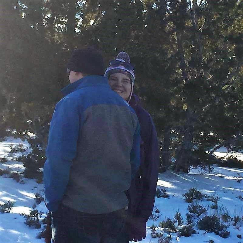 Out "hunting" for our Christmas tree!