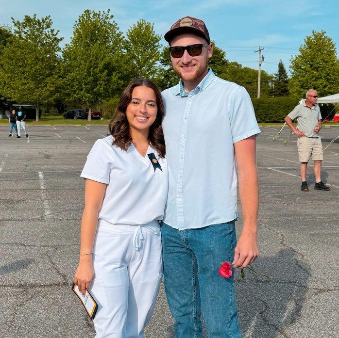May 11th, 2025: Laura's BSN pinning ceremony, where she gave Clay her rose (Clay still has the rose hanging in the garage)!