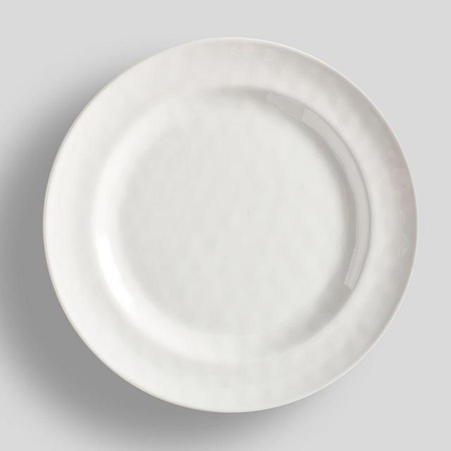 Caterer's Box Outdoor Melamine Salad Plates, Set of 12 - White