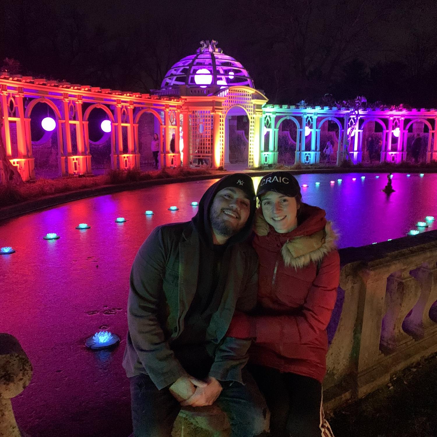 Christmas light festival at Old Westbury Gardens