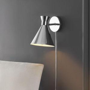 Plug-in Armed Sconce - Chrome