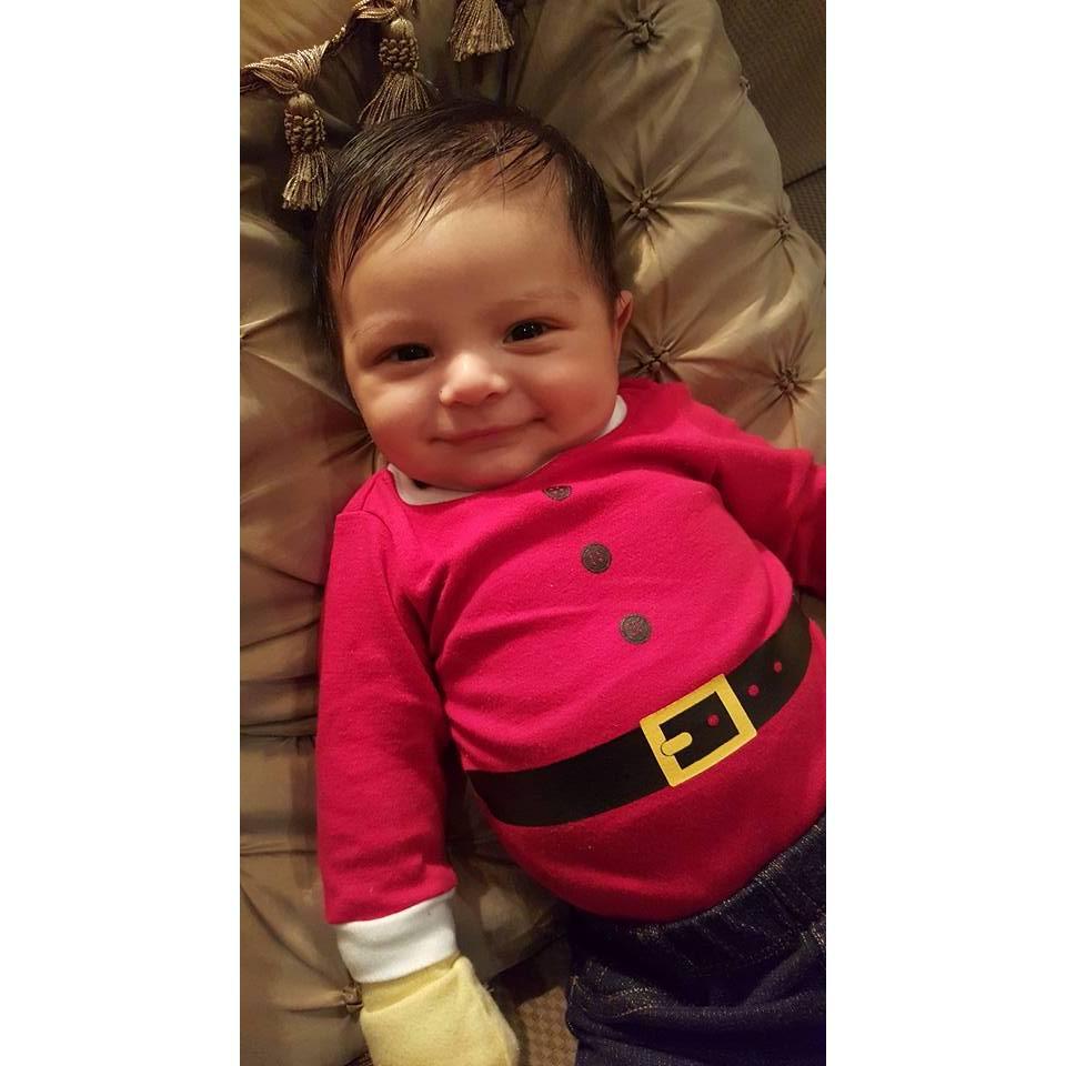 Our little Santa!