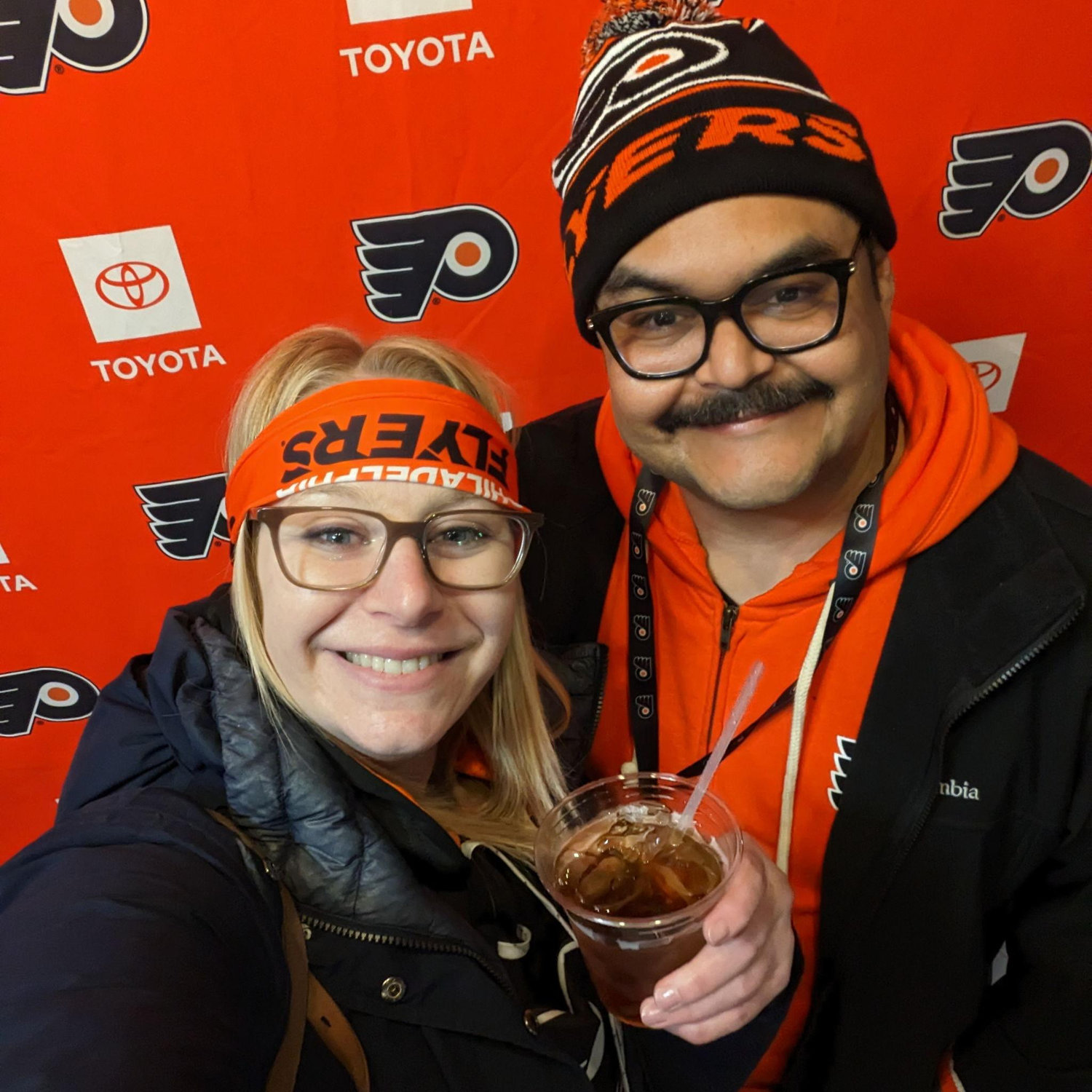 We're going steady at the Flyers Game :)