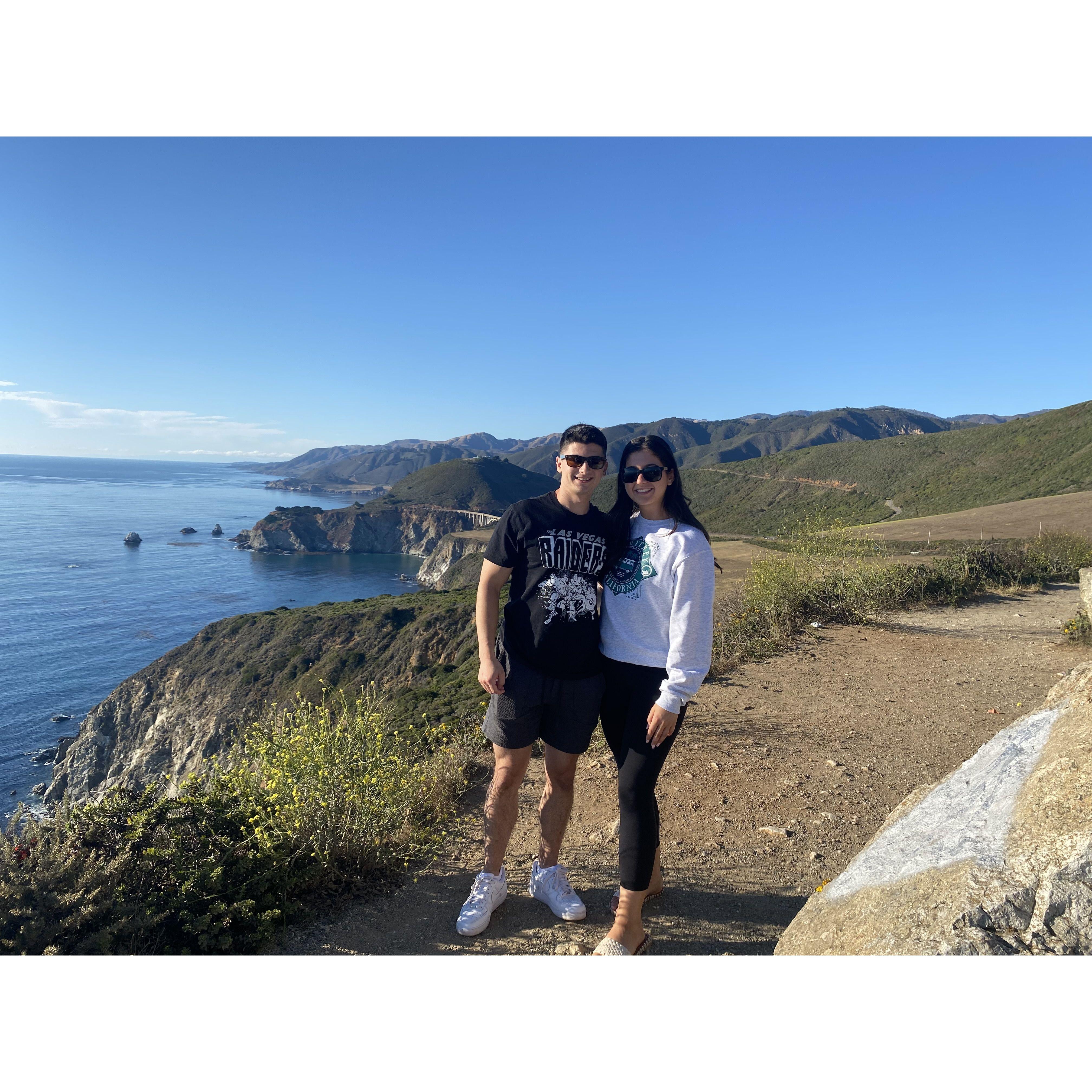 2021 - Traveling the coast of CA together.